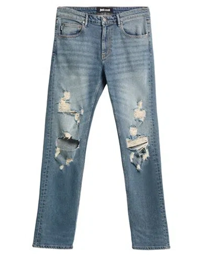Just Cavalli Man Jeans Blue Size 32 Cotton, Elastane