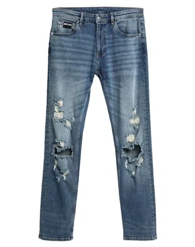 Just Cavalli Man Jeans Blue Size 35 Cotton, Elastane