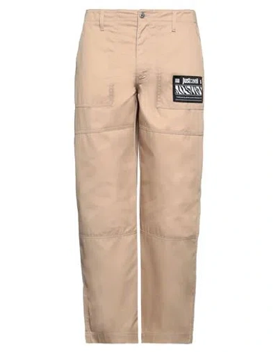 Just Cavalli Man Pants Beige Size 32 Polyester, Cotton