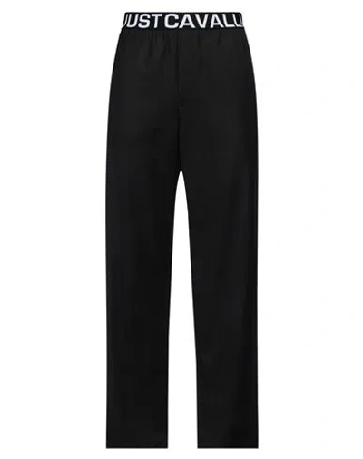 Just Cavalli Man Pants Black Size 32 Polyester, Viscose, Elastane