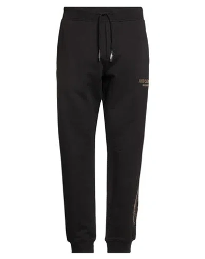 Just Cavalli Man Pants Black Size Xl Cotton, Elastane