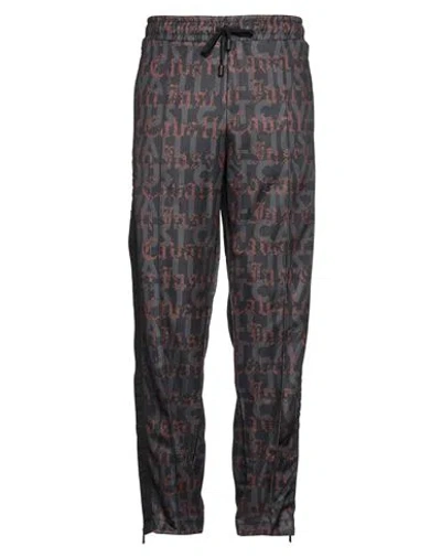 Just Cavalli Man Pants Black Size Xl Polyester, Elastane