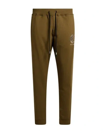 Just Cavalli Man Pants Military Green Size Xl Cotton, Elastane In Brown