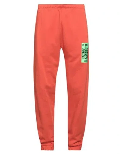 Just Cavalli Man Pants Orange Size M Cotton