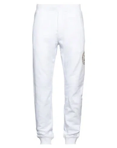 Just Cavalli Man Pants White Size Xxl Cotton, Elastane