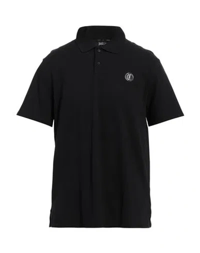 Just Cavalli Man Polo Shirt Black Size 3xl Cotton