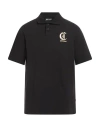 Just Cavalli Man Polo Shirt Black Size 3xl Cotton In Black