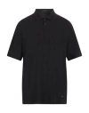 Just Cavalli Man Polo Shirt Black Size M Cotton, Polyester, Lyocell