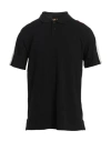 Just Cavalli Man Polo Shirt Black Size 3xl Cotton, Polyester, Viscose, Elastane In Black