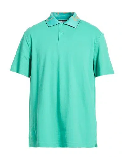 Just Cavalli Man Polo Shirt Green Size Xxl Cotton