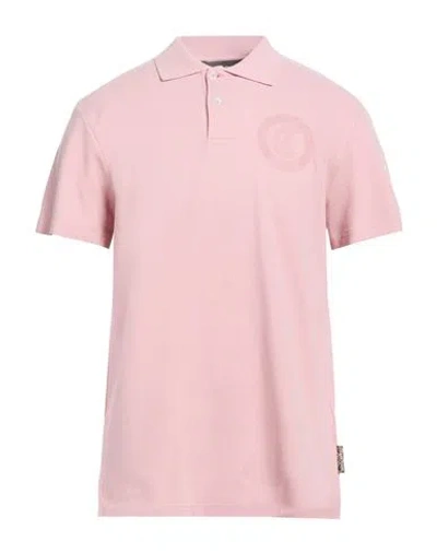Just Cavalli Man Polo Shirt Pink Size Xs Cotton