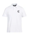 Just Cavalli Man Polo Shirt White Size 3xl Cotton