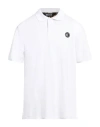 Just Cavalli Man Polo Shirt White Size 3xl Cotton In White