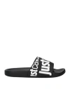 Just Cavalli Logo-print Slides In Black