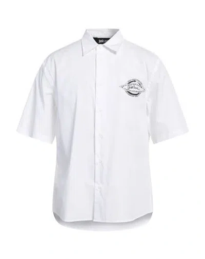 Just Cavalli Man Shirt White Size 38 Cotton