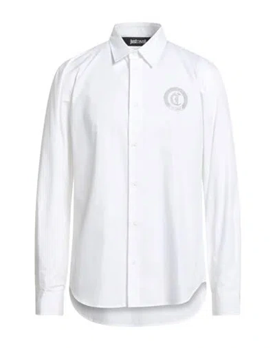 Just Cavalli Man Shirt White Size 42 Cotton