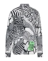 Just Cavalli Man Shirt White Size 46 Viscose In White