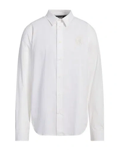 Just Cavalli Man Shirt White Size 48 Cotton