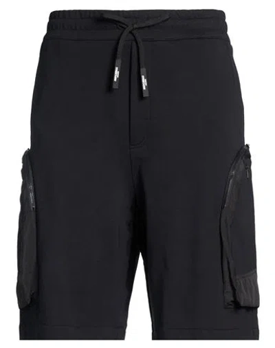 Just Cavalli Man Shorts & Bermuda Shorts Black Size 3xl Cotton In Animal Print