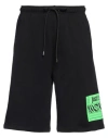 Just Cavalli Man Shorts & Bermuda Shorts Black Size M Cotton, Elastane In Black