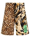 Just Cavalli Man Shorts & Bermuda Shorts Black Size Xl Cotton In Black