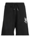 Just Cavalli Man Shorts & Bermuda Shorts Black Size Xxl Cotton In Black
