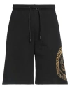 Just Cavalli Man Shorts & Bermuda Shorts Black Size Xl Cotton In Black