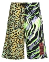 Just Cavalli Man Shorts & Bermuda Shorts Black Size Xl Cotton In Black