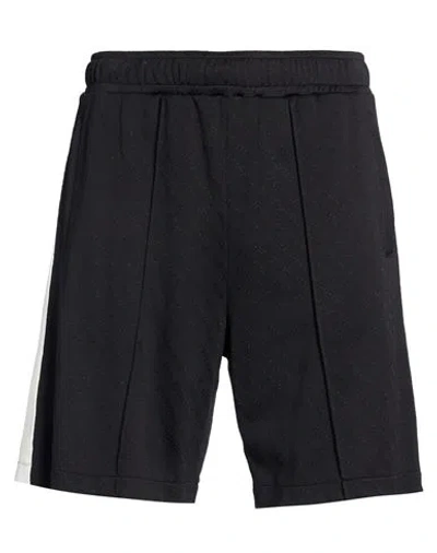 Just Cavalli Man Shorts & Bermuda Shorts Black Size Xl Polyamide, Cotton, Polyester, Elastane