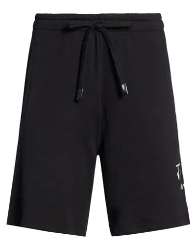 Just Cavalli Man Shorts & Bermuda Shorts Black Size Xxl Cotton