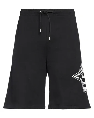 Just Cavalli Man Shorts & Bermuda Shorts Black Size Xxl Cotton