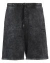 Just Cavalli Man Shorts & Bermuda Shorts Charcoal Size 3xl Cotton In Grey