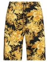 Just Cavalli Man Shorts & Bermuda Shorts Gold Size L Cotton In Gold