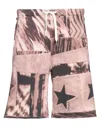 Just Cavalli Man Shorts & Bermuda Shorts Light Brown Size Xl Cotton, Elastane In Beige
