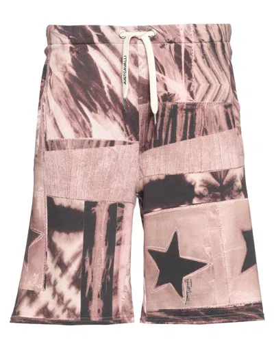 Just Cavalli Man Shorts & Bermuda Shorts Light Brown Size Xl Cotton, Elastane In Beige