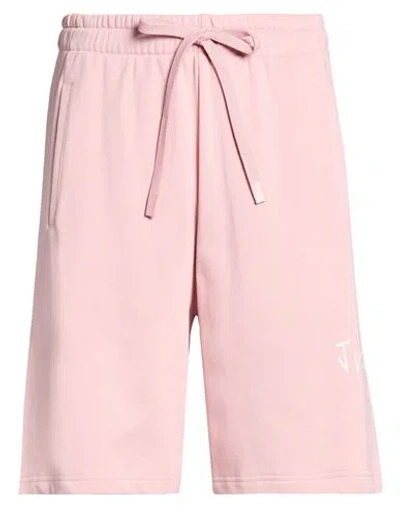 Just Cavalli Man Shorts & Bermuda Shorts Pink Size Xxl Cotton