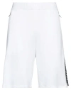 Just Cavalli Man Shorts & Bermuda Shorts White Size M Cotton In White