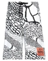 Just Cavalli Man Shorts & Bermuda Shorts White Size Xxl Cotton In White