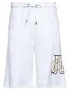 Just Cavalli Man Shorts & Bermuda Shorts White Size L Cotton In White