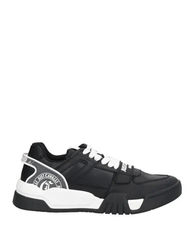 Just Cavalli Man Sneakers Black Size 9 Leather