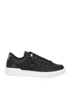 Just Cavalli Man Sneakers Black Size 9 Leather