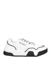 Just Cavalli Man Sneakers White Size 9 Leather In White