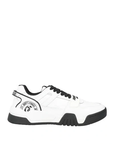Just Cavalli Man Sneakers White Size 9 Leather