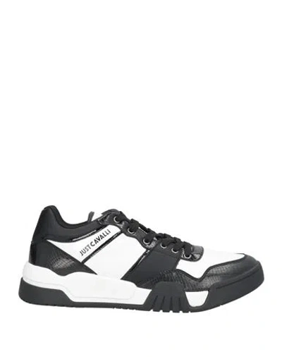 Just Cavalli Man Sneakers White Size 9 Textile Fibers