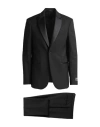 Just Cavalli Man Suit Black Size 42 Polyester, Viscose In Black