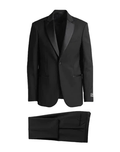 Just Cavalli Man Suit Black Size 42 Polyester, Viscose