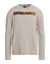 Just Cavalli Man Sweater Beige Size Xxl Wool, Acrylic, Polyamide In Beige