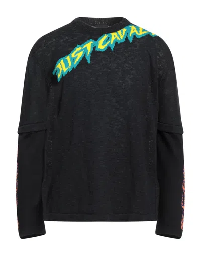 Just Cavalli Sweaters In Black