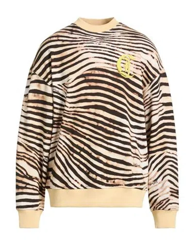 Just Cavalli Man Sweatshirt Beige Size 3xl Cotton In Neutral