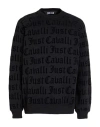 Just Cavalli Man Sweatshirt Black Size 3xl Cotton In Black